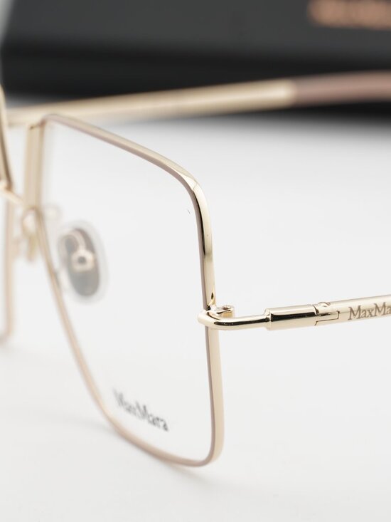 Max Mara MM5120 025 Butterfly Eyeglasses 55mm - Ivory / Gold main image 10